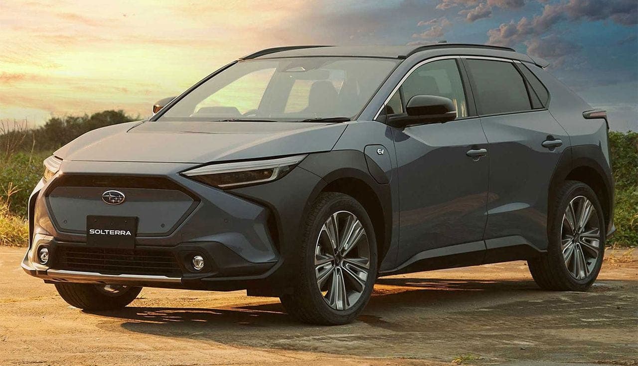 Subarus erster E-SUV Solterra zeigt sich inspiriert vom Toyota bZ4X
