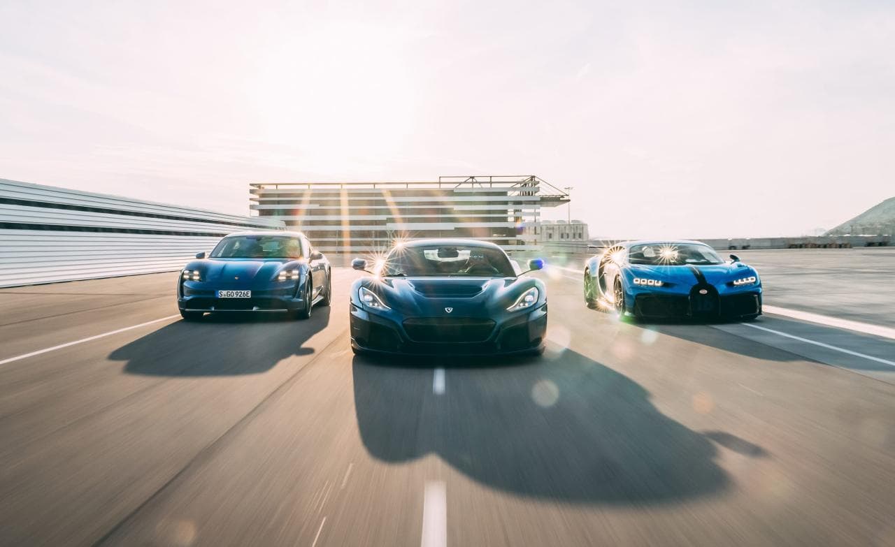 Ferrari, Porsche, Bugatti stehen Schlange bei Rimac