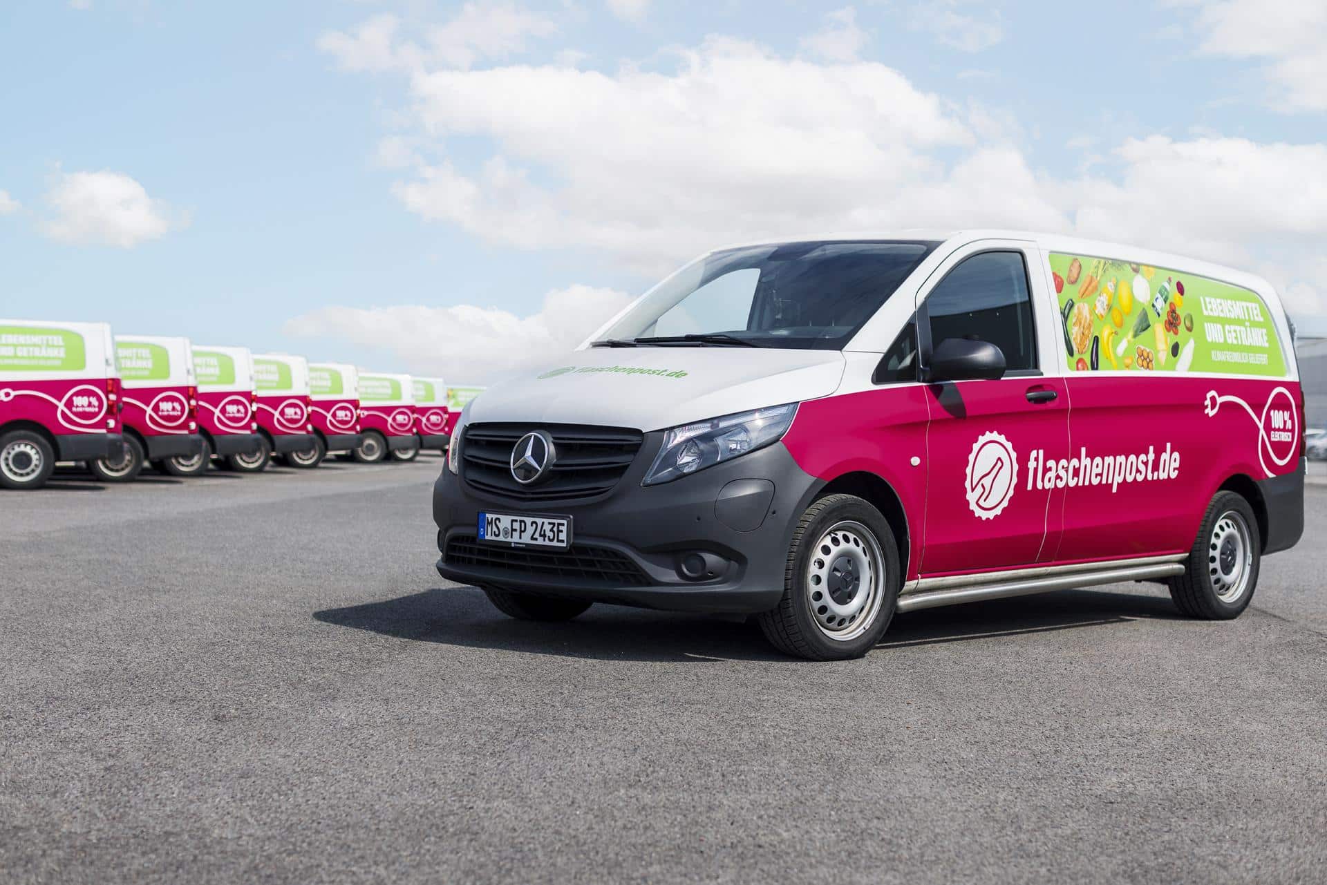 Flaschenpost investiert massiv in Ladeinfrastruktur