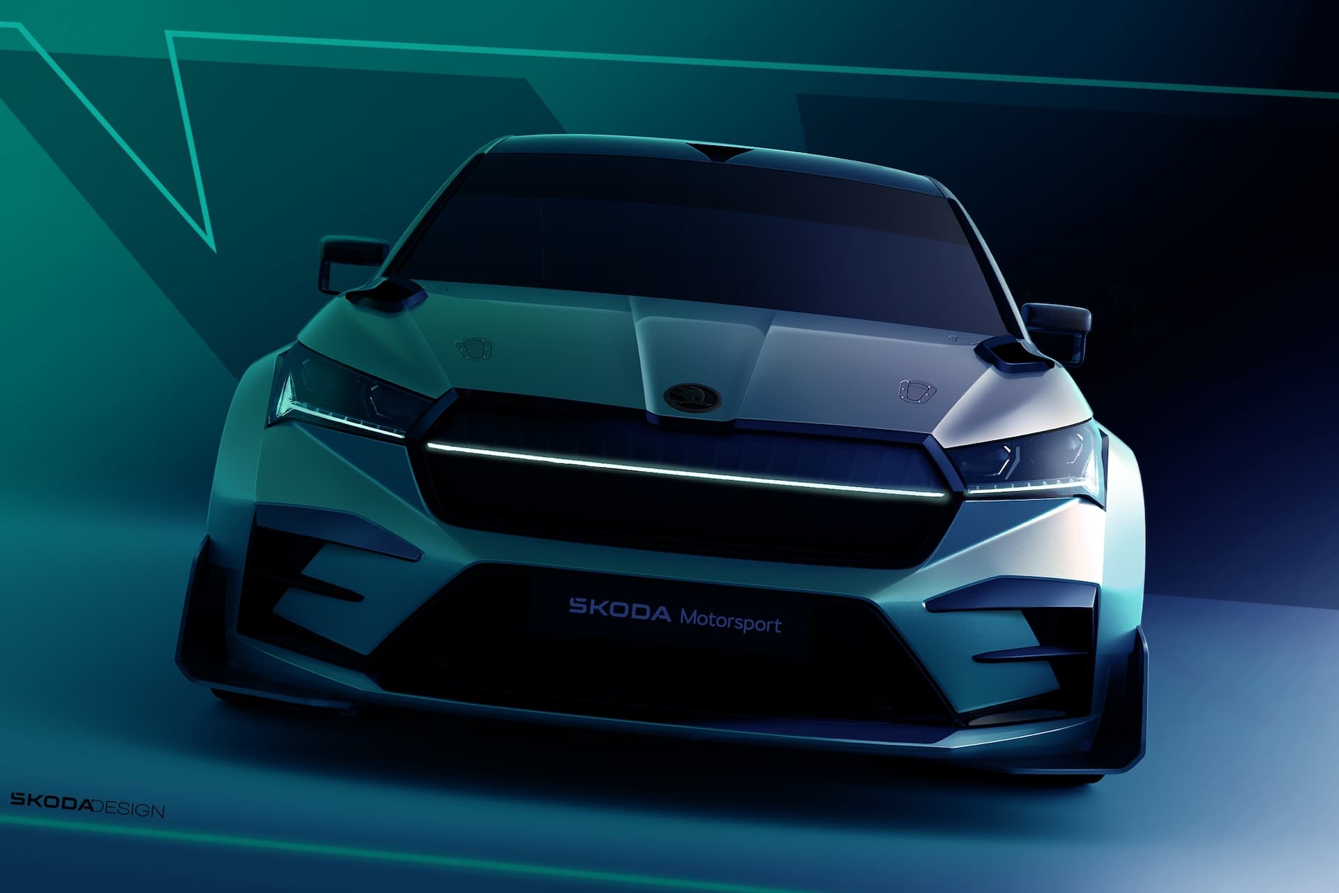 Škoda zeigt Motorsport-Konzeptstudie Enyaq RS Race