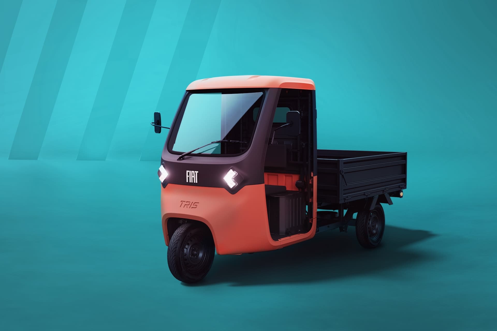 Fiat zeigt elektrischen Dreirad-Transporter Tris