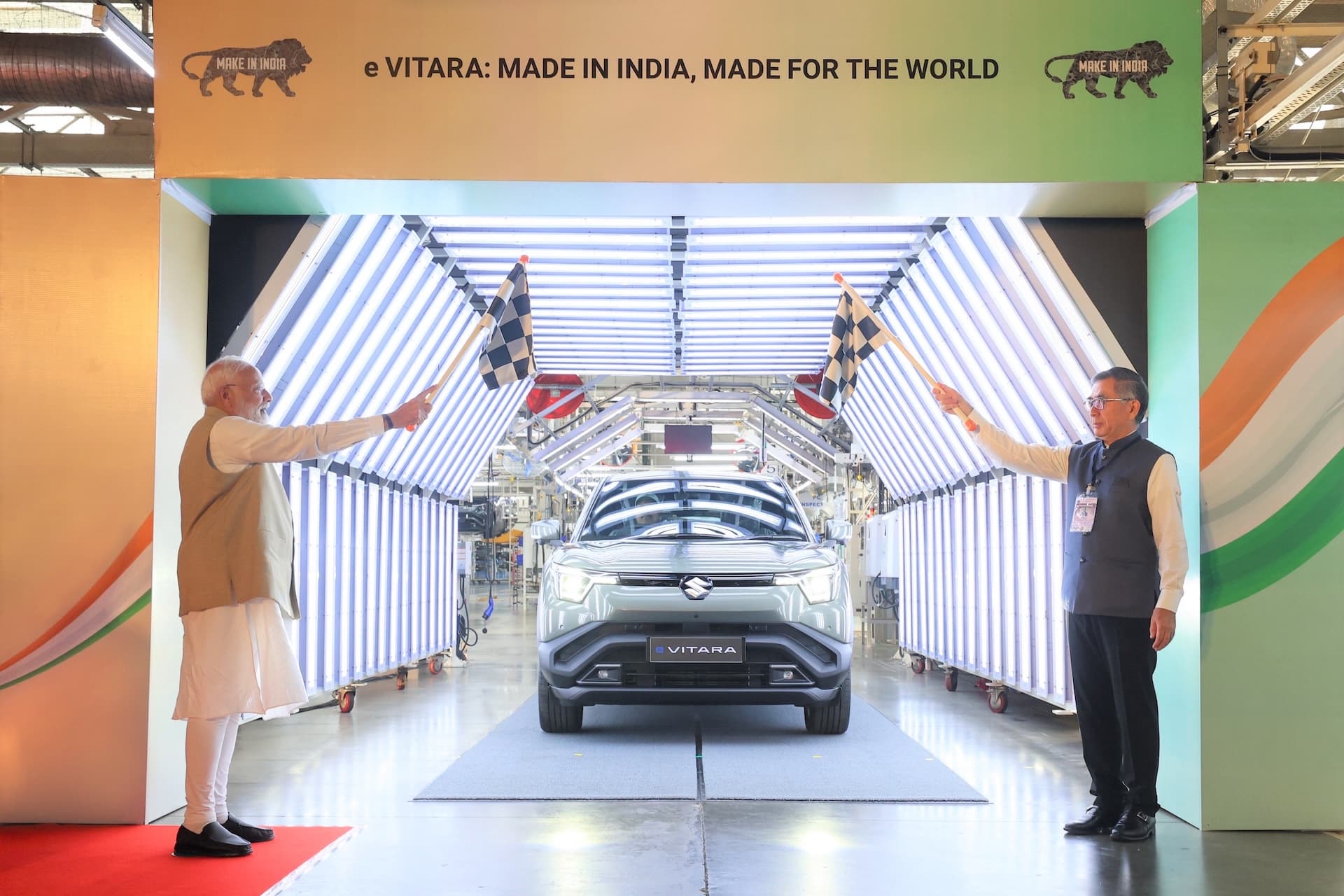 Suzuki startet weltweiten Export des vollelektrischen e Vitara aus Indien