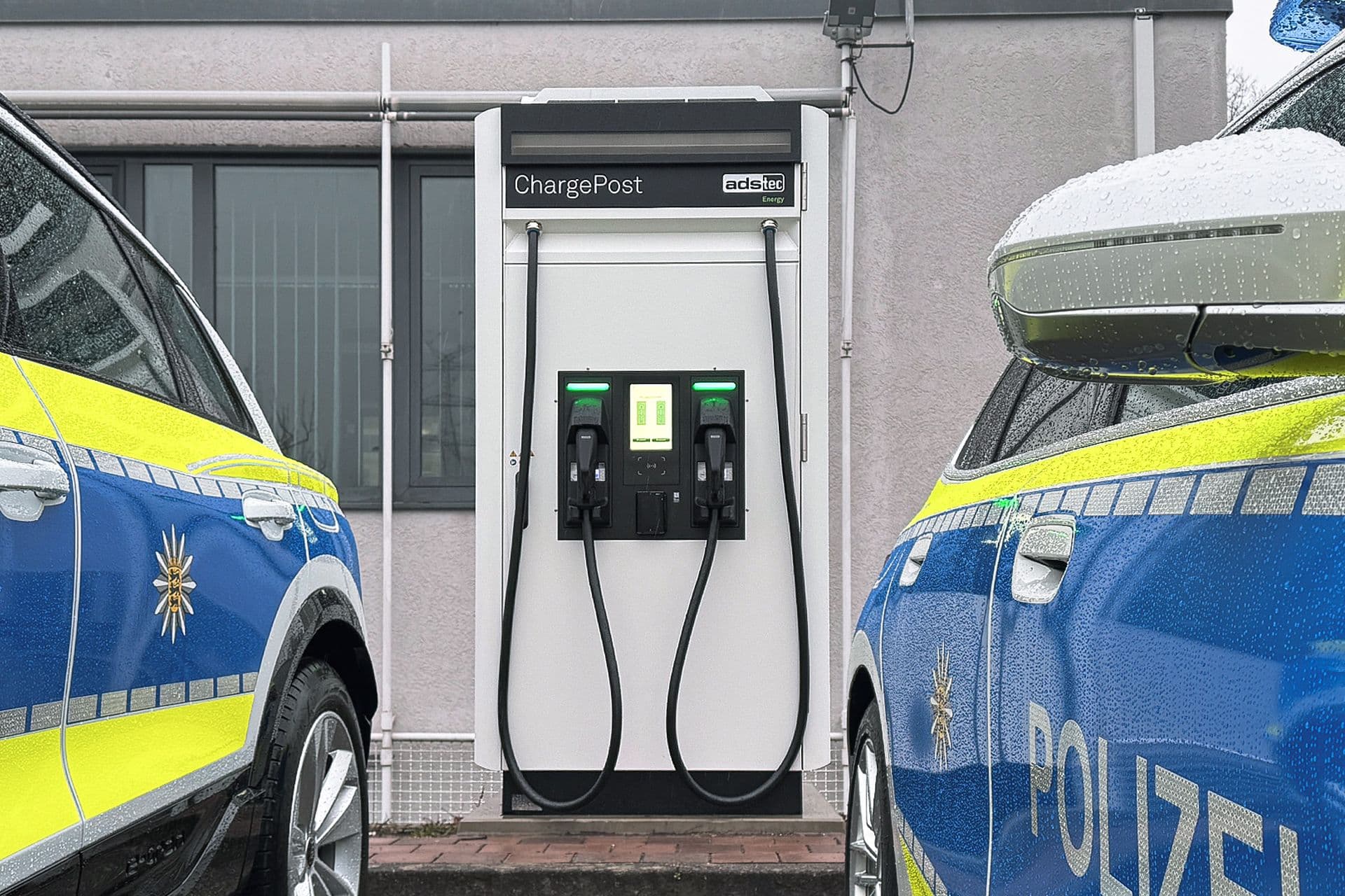 Polizei BW testet Ladepuffer für Elektro-Streifenwagen