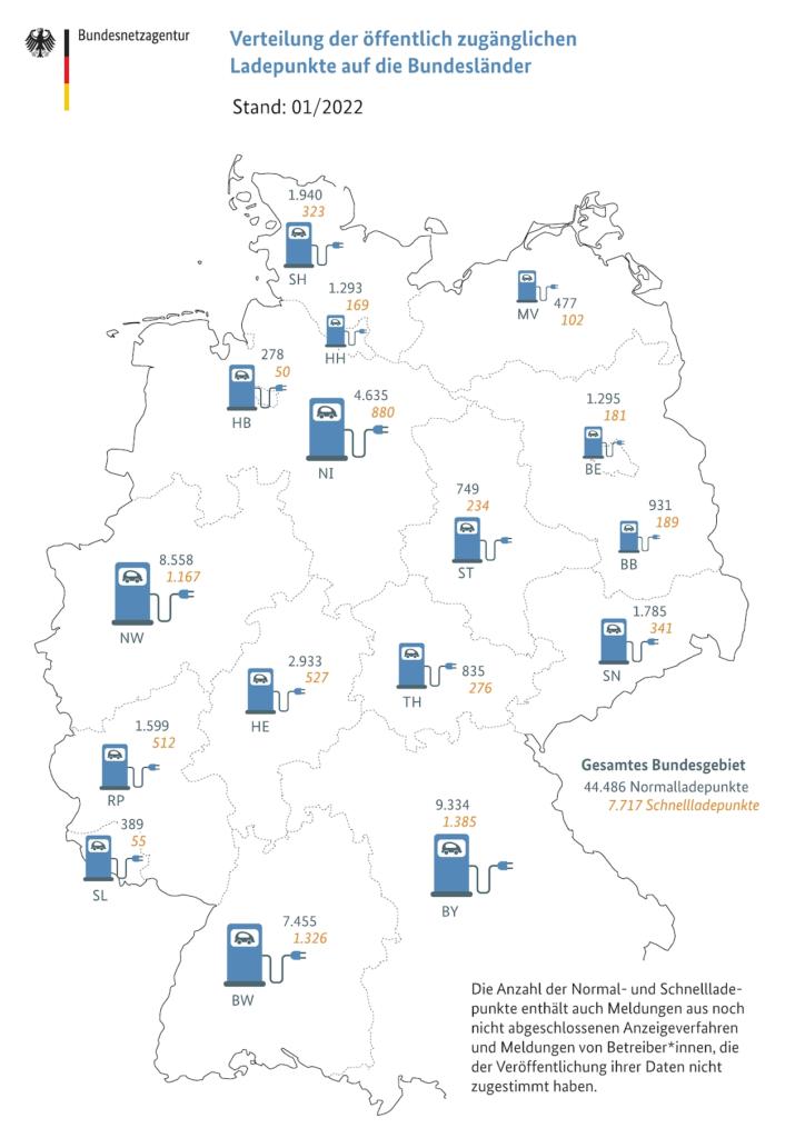 Deutschlandkarte-Ladeinfrastruktur-Elektroautos